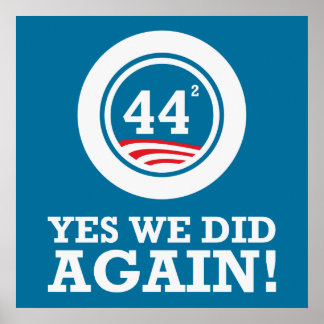 Obama - Ja, vi gjorde det igen Poster