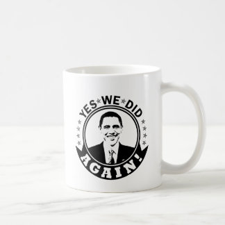 Obama Ja, vi gjorde om V1 BW Kaffemugg