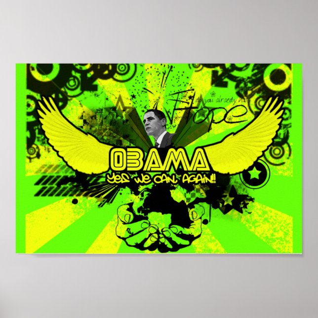 Obama (Ja, vi kan, igen!) Poster! Poster (Framsidan)