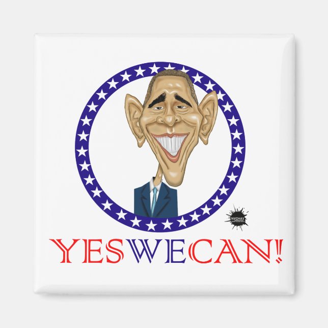 Obama Ja, vi kan! Magnet (Framsidan)