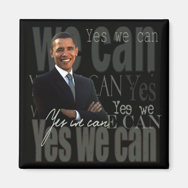 OBAMA - Ja, vi kan Magnet (Framsidan)