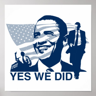 Obama Ja, vi Poster