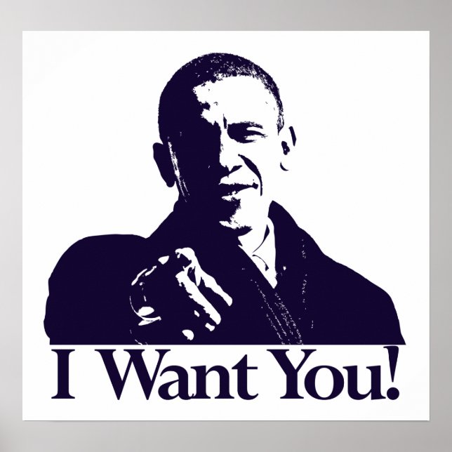 Obama, jag vill ha dig! Poster (Framsidan)