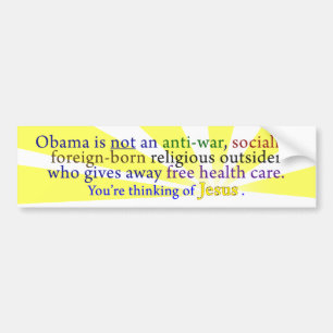 Obama & Jesus Bildekal