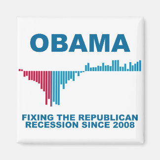 Obama Job Growth Graph Magnet