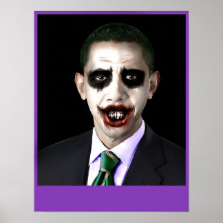 Obama Joker Anpassade Poster