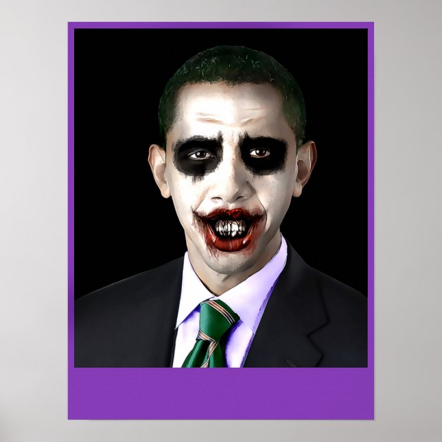 Obama Joker Anpassade Poster (Framsidan)