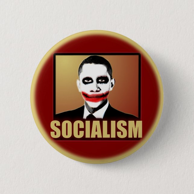 Obama Joker - Socialism Knapp (Framsida)