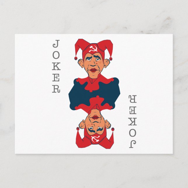 Obama-Joker Vykort (Framsida)