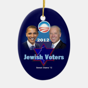 Obama judisk prydnad julgransprydnad keramik