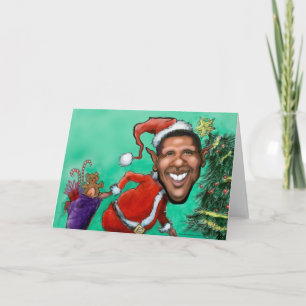 Obama jul helgkort