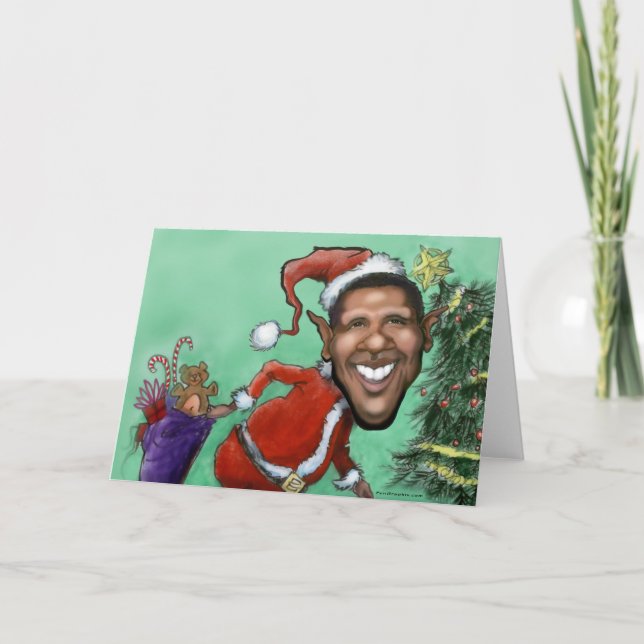 Obama jul helgkort (Framsida)