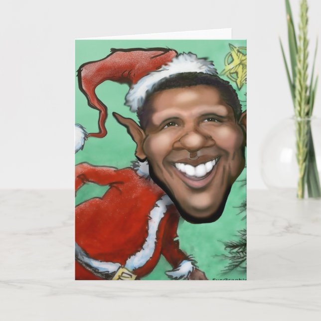 Obama jul helgkort (Framsida)