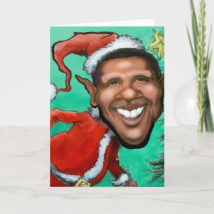 Obama jul helgkort