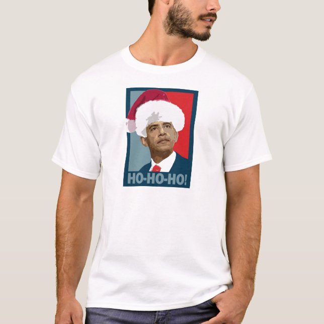 Obama jul Ho Ho Ho T-shirt (Framsida)
