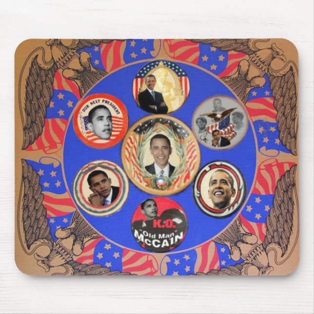 Obama Kaleidoscope Mousepad Musmatta (Framsidan)