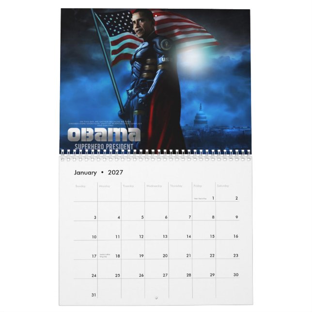 OBAMA KALENDER (Jan 2027)