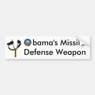 Obama Katapult Missilförsvarsvapen Bildekal