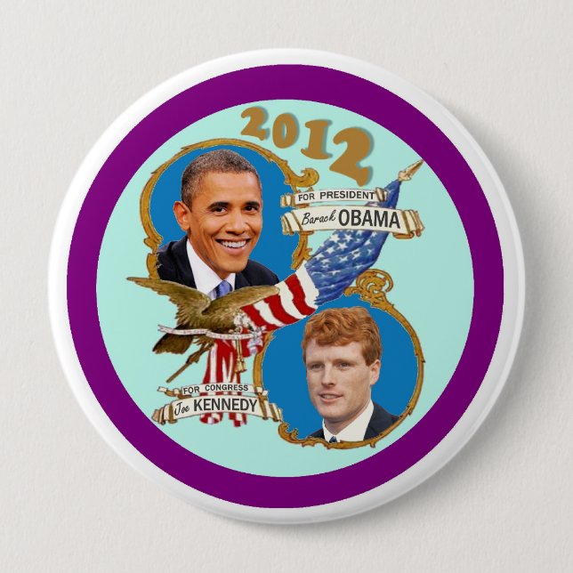 Obama Kennedy lagsvan 2012 Knapp (Framsida)