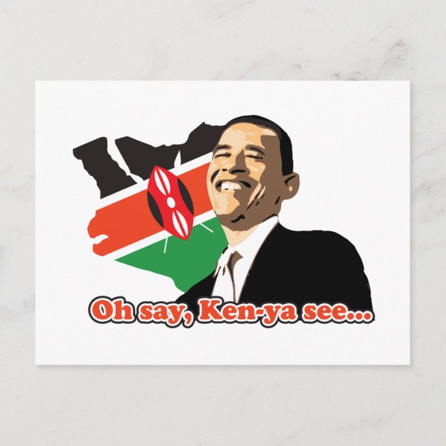 Obama Kenya Vykort (Framsida)