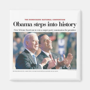 Obama kliver in i historiemagneten magnet