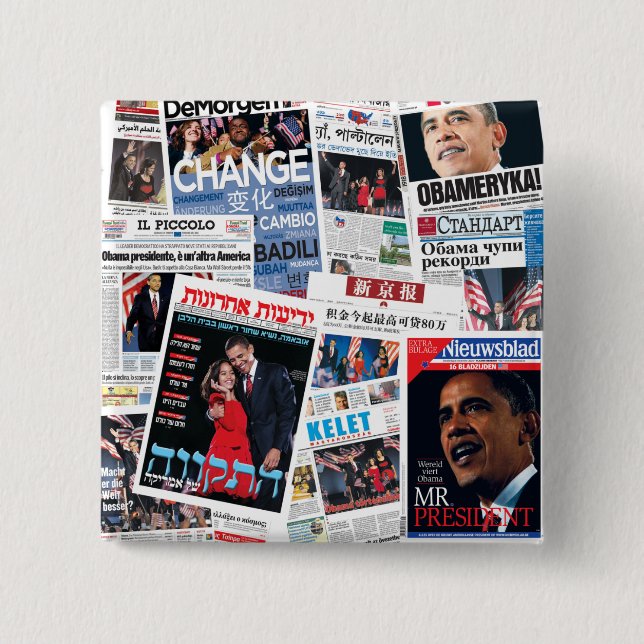 Obama knäppas internationella rubriker knapp (Framsida)