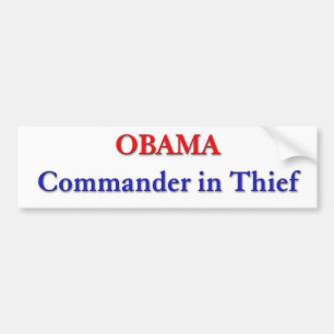 Obama - kommendörkapten i tjuvbildekal bildekal