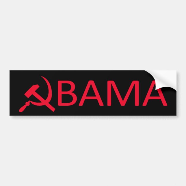 Obama kommunistbildekal bildekal (Framsidan)