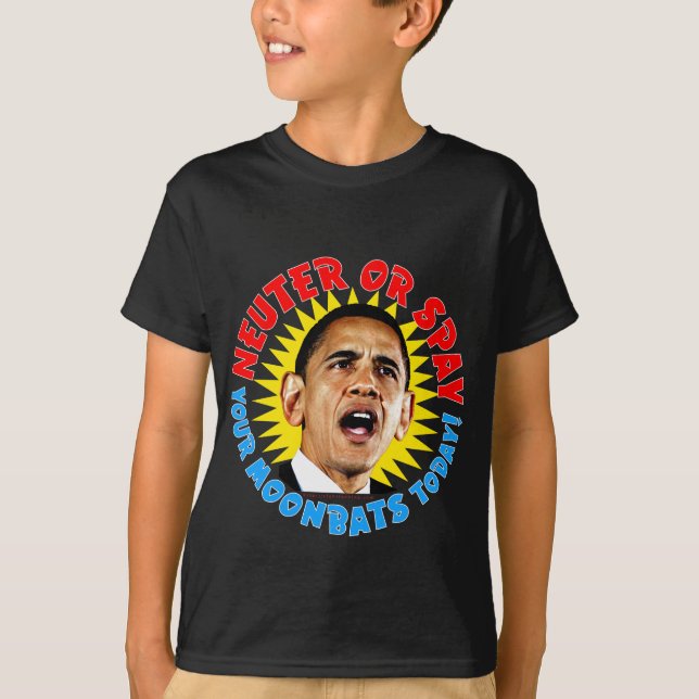 Obama könlösa Moonbats Tee (Framsida)