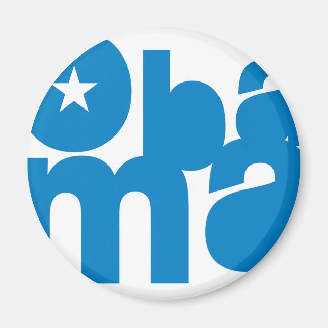 Obama kvadratisk magnet (Framsidan)