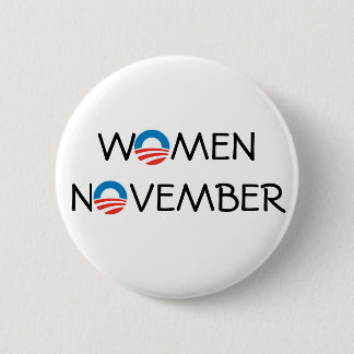 OBAMA KVINNOR NOVEMBER PINBACK KNÄPPAS KNAPP