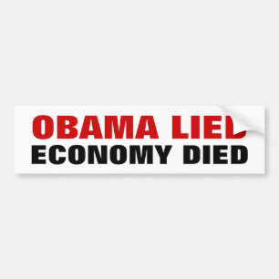 OBAMA LÅG, EKONOMI DOG BILDEKAL