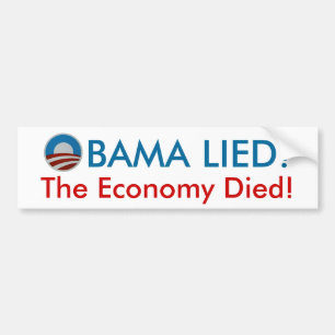 Obama låg ekonomin dog bildekalet bildekal