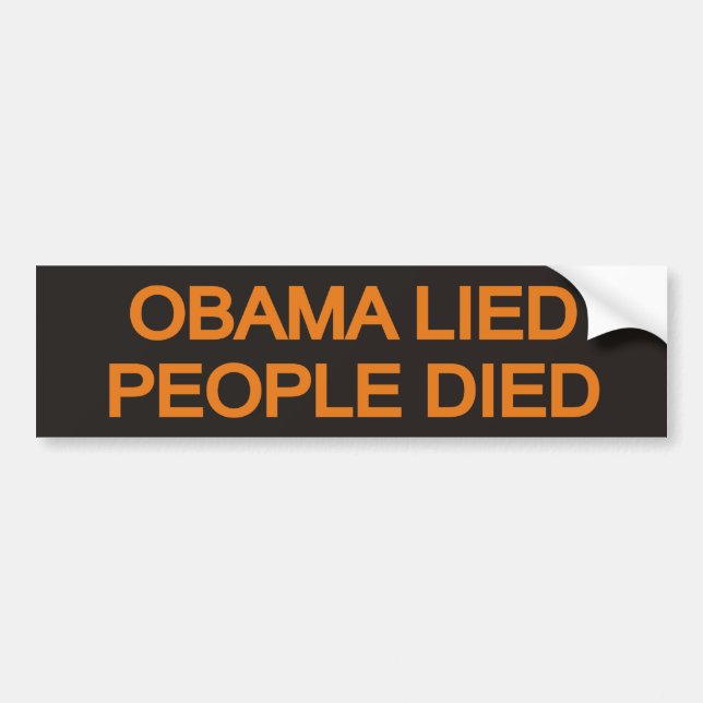 Obama låg folk dog bildekal (Framsidan)