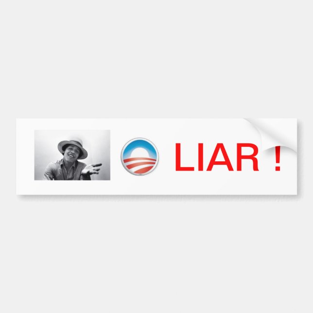 OBAMA LIARbildekal Bildekal (Framsidan)