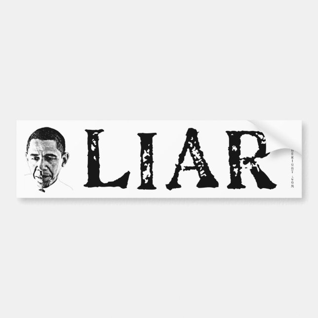 Obama liaren bildekal (Framsidan)