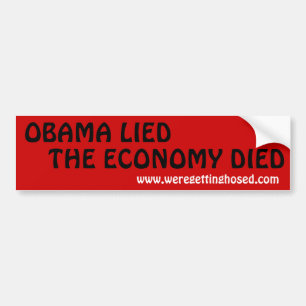 OBAMA LIED-THE EKONOMI DOG BILDEKAL