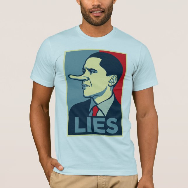 Obama ligger skjorta t shirt (Framsida)