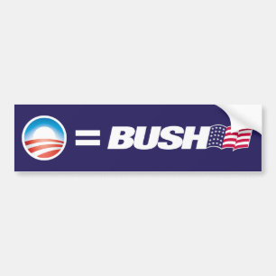 Obama likställer den Bush bildekalet Bildekal