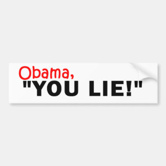 Obama ljuger du! bildekal