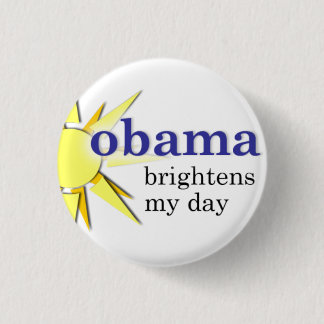 Obama ljusnar min dag - kortkort-format knapp