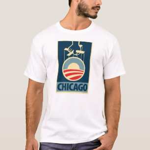 Obama logotyp - Chicago: OHP-T-tröja T-shirt