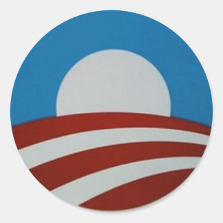 Obama-logotyp Runt Klistermärke