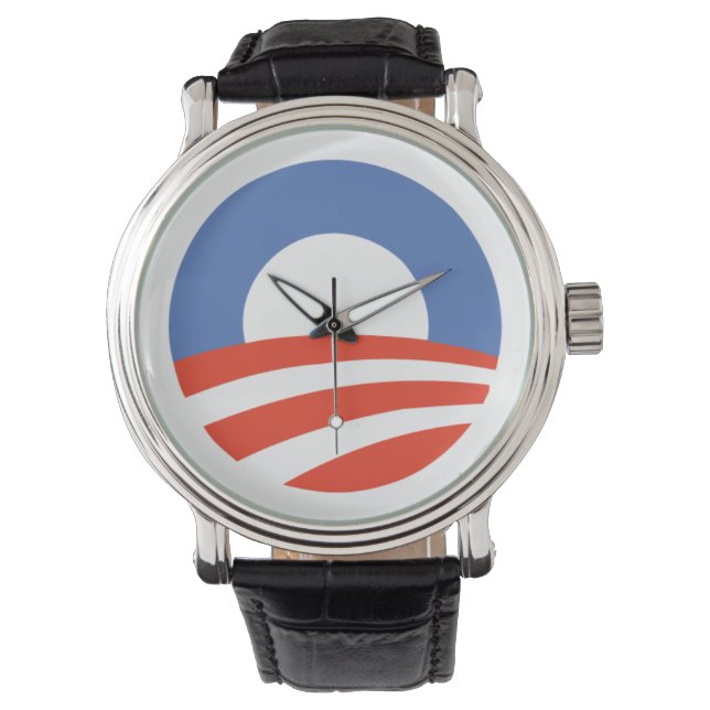 Obama Logotyp - se Armbandsur (Framsida)