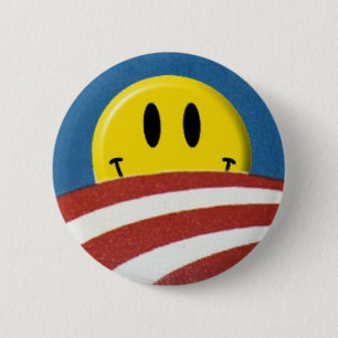 Obama logotypansikte knäppas knapp