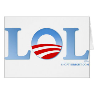 Obama LOL Hälsningskort