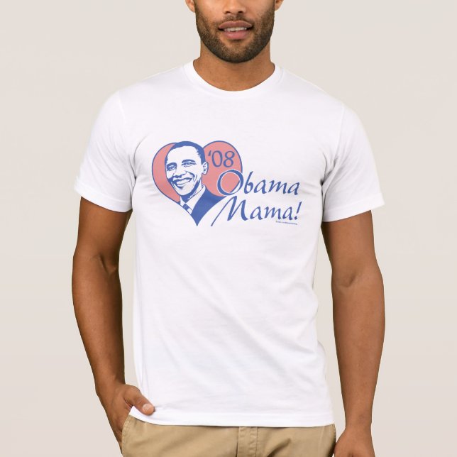 Obama mammaskjorta tee (Framsida)