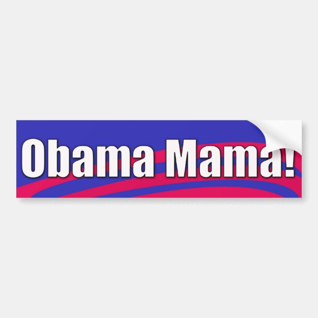 Obama mammor! Bildekal (Framsidan)