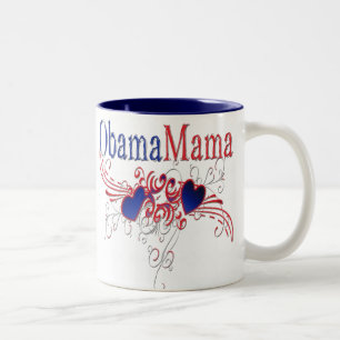Obama mammor Två-Tonad mugg