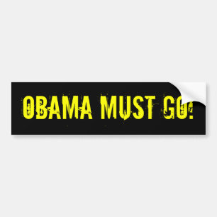 OBAMA MÅSTE GÅ! Bildekal (offensiva t-skjortor)
